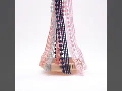 Естественная отделка хлопка 1.8cm Pom Pom для занавесов кладет юбки в постель video
