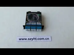 Большая емкость черного пульта временных соединительных кабелей оптического волокна МПО 19 с кассетой 4пкс МПО video