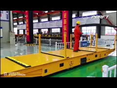 Custom Steel Trackless Die Transfer Cart Battery Powered Trailer