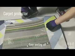 Предохранение от краски прозрачной ленты предохранения от ковра прилипателя собственной личности цвета съемное video