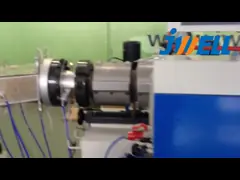 Линия штранг-прессования трубы PVC штрангпресса винта 4 труб двойная video