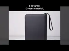 PU Leather Trading Card Holder , 40 Premium 8 Pocket Trading Card Binder Sleeves