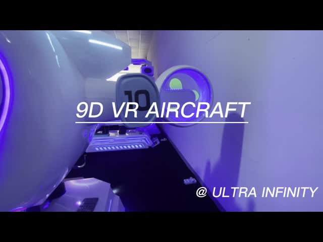 Машина летая игры воздушных судн арены летного тренажера имитатора 9D Vr игр самолета Vr полностью со стеклами Vr видео
