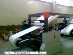 Одиночная завальцовка 	Бумажный крен для того чтобы покрыть резать автомата для резки разрезая считающ штабелировать video