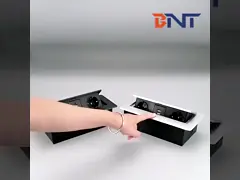 Оцинковывайте силы USB центра данных силы крышки сплава гнездо серебряной всплывающей настольное video