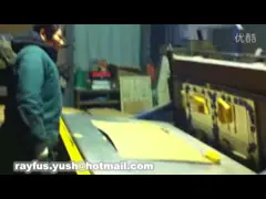 Автоматическое вырезывание плашки и кантовочный станок/плоская кровать умирают автомат для резки video