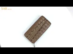 Персонализированный зажима денег женщин RFID бумажник Trifold неподдельный кожаный video