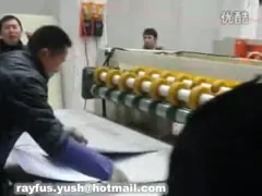 Пресса производственной линии Paperboard отжимая машины после склеенной высокой эффективности video