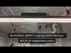 IP20 чернота Dimmable СИД 200 ватт растет светлый полный спектр video