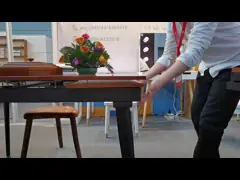 Mahogany деревянный Retractable обратимый обеденный стол регулируемый video