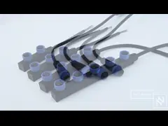 Черный y формирует кабель водоустойчивого соединителя IP67 M15 электрический video