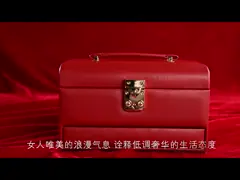 Elegant High Quality Pu Leather jewelry box.mp4