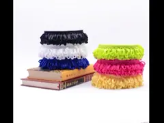 отделки края Tassel подушек 5cm голубые Ployester video