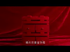 Дома большой стойте вверх шкатулка для драгоценностей, подарочная коробка ожерелья дисплея роскошная video