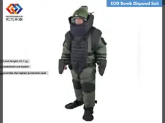 Прованский зеленый костюм бомбы Eod волокно Aramid сплетенной ткани 21 слоя video