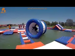 шарик ролика раздувной воды брезента ПВК 0.9мм идя с прочной чистой структурой video