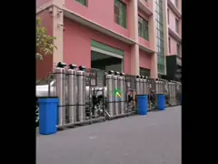 Система фильтра умягчителя воды завода машины водоочистки Ro 500LPH SS промышленная video