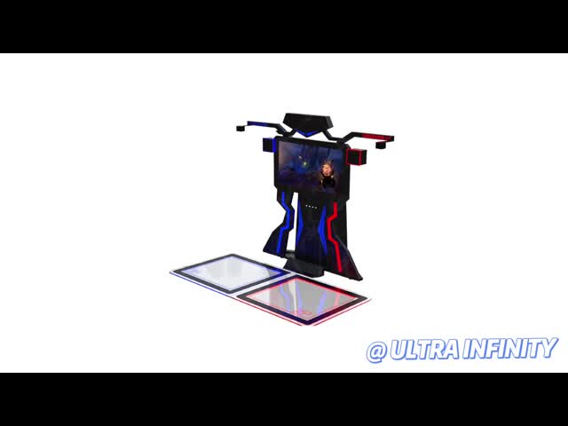 Amusement Interactive 9D Vr Shooting Simulator VR Walk Platform For 2 Players video