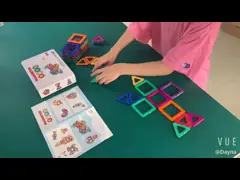 Детей Прешоол деятельности при строительных блоков плиток игрушки Дреамбуйльдинг магнитных установленных воспитательные video