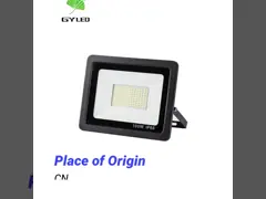 Лампа приведенная рефлектором делает на открытом воздухе ультра тонкое алюминиевое снабжение жилищем водостойким привела светлый свет ландшафта привела свет потока video