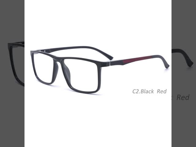 Стекла чтения людей Eyeglasses зрелища оптически рамок TR90 ширины 54mm квадратные видео