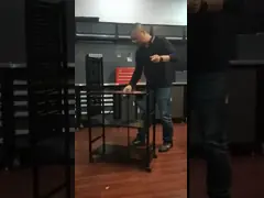 Черный 4 слоя складывая мобильный стальной включая в набор отложенных изменений блок красит распылять video