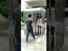 Double Channel Full Height Turnstile Soleniod Motor Smart Access Control For Security