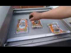 Промышленная водонепроницаемая вакуумная упаковочная машина для чесночных закусок video