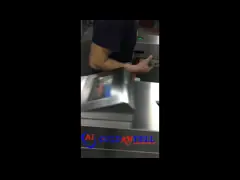 Access Control Security flap gate barrier Automatic Turnstiles  With Qr Code Reader
