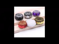 Отделка ленты Sequin простирания GZ003 OEKO красная вышитая бисером video