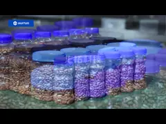 Чокнутая автоматическая покрывая машина, покрывая машина для законсервированных гаек, машина большого круга покрывая video