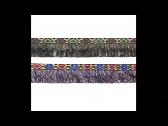 Черная 4.5cm Multi отделка Tassel края нейлона слоя video