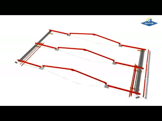 Storage Shed Q235, Q345 Edificio Prefabricado Steel Structure Warehouse