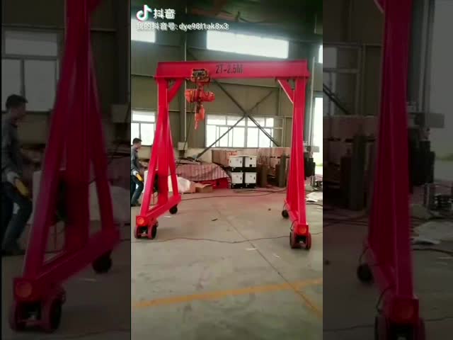 Mini  Gantry Crane 1t,2t,3t for workshop using with hoist  crane small tonnage