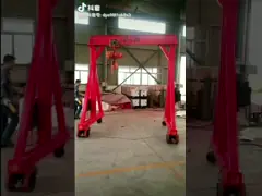 Мини кран на козлах 1t, 2t, 3t для мастерской использующ с тоннажностью крана подъема небольшой video