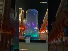 IP65 60Hz Flexible LED Curtain Screen Curved 100mm RGB