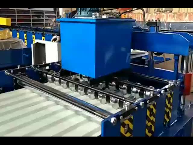 Automatic Curling 0.3mm CE Glazed Tile Roll Forming Machine