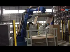 Brazo 6 AXIS Motoman industrial GP12 del robot usado para empaquetar el robot video