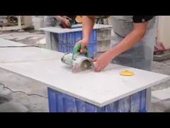 China Hospital Project Engineered Quartz Stone Table Top Benchtop No Radiation Anti Slip supplier