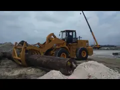 Humanized древесина двигателя 10000kgs Weichai зажимая машину video