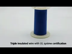 изолированный провод тройки провода трансформатора TIW 1.00mm высокочастотный обматывая video