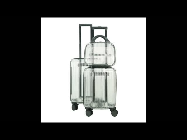 Integrated TSA Transparent Travel Hard Sided Luggage
