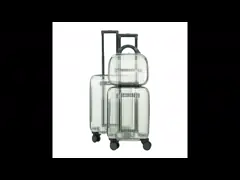 Integrated TSA Transparent Travel Hard Sided Luggage