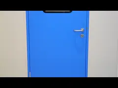 Дверь лист стали UL BS гостиницы школы расклассифицированная огнем внутренняя одиночная video