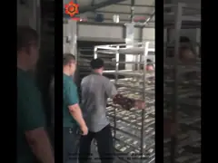 Рыбы мяса куря печь сосиски автоматических машин пищевой промышленности профессиональную video