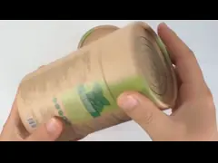Нестандартная конструкция коробки трубки Kraft упаковывая напечатала Recyclable цилиндр Biodegradable для консервной банки корма для домашних животных кофе чая video