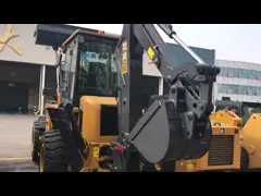 Земля двигая тяжелый затяжелитель Wz30-25 Backhoe трактора строительной техники video