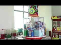 Автомат тенниса Pinball шарика Gashapon большой спирали капсулы шарика пластиковой оживленный video