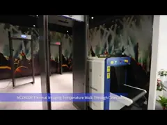 детектора температуры тела 0.85W 2.5m экран LCD автоматического большой video