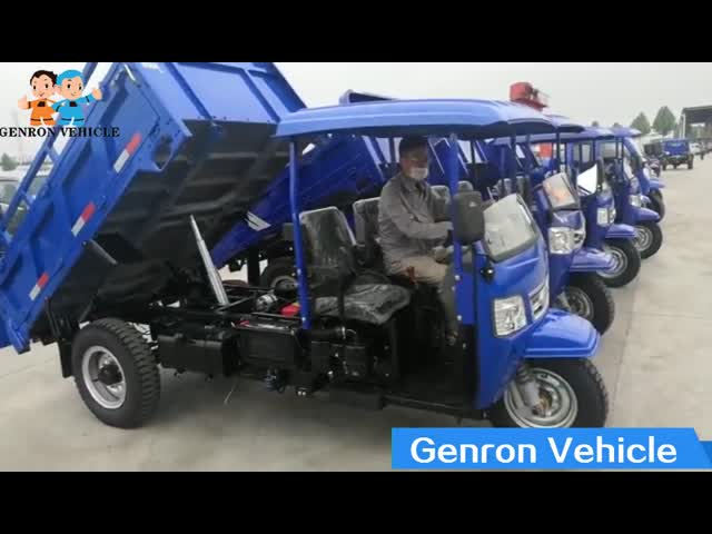 3 Wheels 5 Tons Heavy Duty Tipping motorized cargo tricycle Diesel For Adult